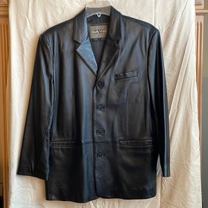 SouthWind mens LARGE casual leather sports jacket.